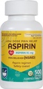 Rite Aid Aspiriin Enterilised tabletid - 81 mg Aspiriin - 500 loend - Väike annus peavalu leevendamiseks - Ohutuskattega - Aspiriini regimen - Migreeniravim - Valu leevendamine