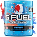 G Fuel Snow Cone energiajoogi pulber, Pre Workout Kofeiinisegu hasartmängudeks, Sugar Free Focus Amino, Vitamiin + Antioksüdandid, 9,9oz (Lumekoonus, 40 Servings)