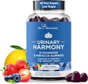 Uriini Harmoon D Mannoosikummid kuseteede terviseks - D-Mannose & Hibiscus puhastab, loputab ja kaitseb kuseteede süsteemi - tugev valem, ravimivaba - 60 Berry Sidrun Flavor Gummies, 20 päeva pakkumine