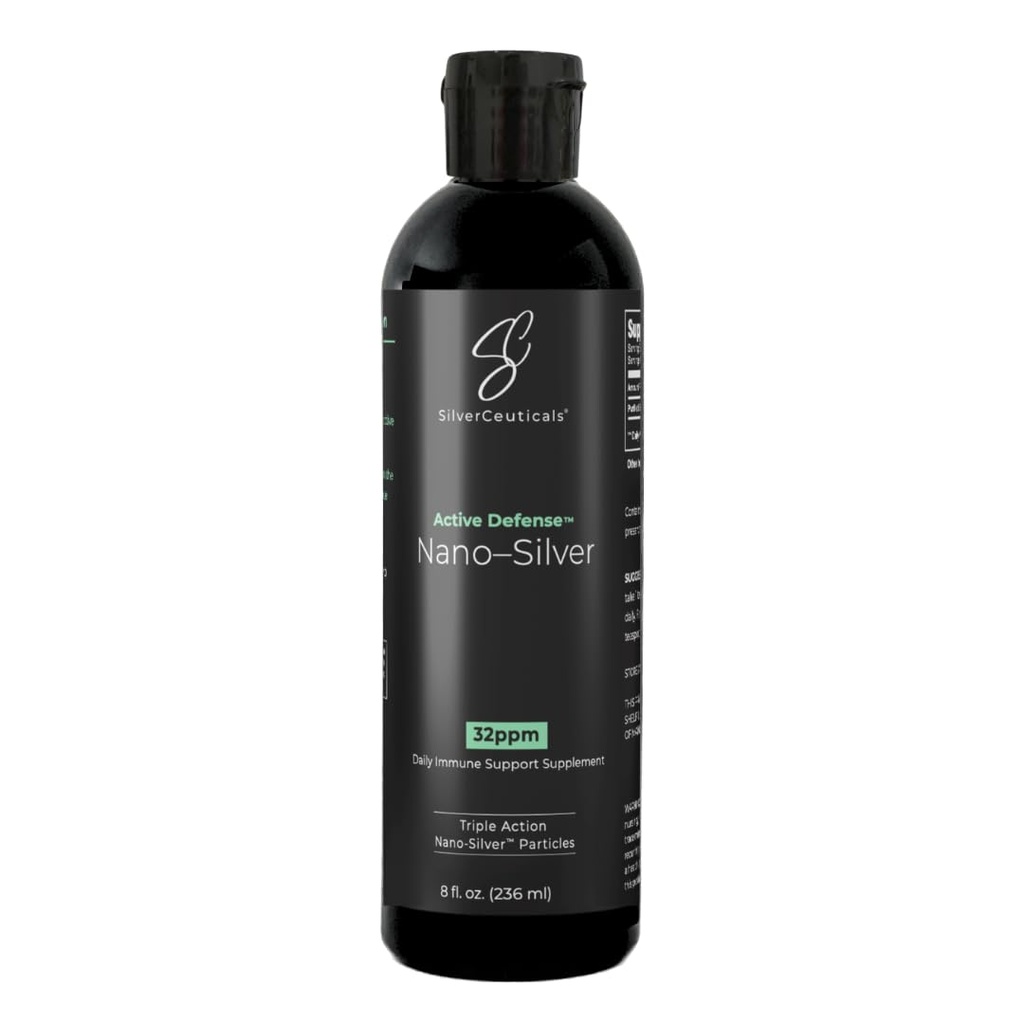 Colloidal Silver w/Nano Technology - 32ppm 8oz - 8X tõhusam - Natural Immune Support - Save The Sick Days - Ages 5 & Up - edestab kõrgemaid PPM-hõbedaid - No Maste & Smell - 3. partei testitud