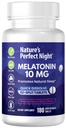 Looduse täiuslik öö | Melatoniin 10 mg | 180 Kiiresti lahustuvad tabletid | Looduslik segatud marjamaitse | Suure tugevusega | Suhkruvaba | Vegan | Gluteenivaba | Väärtuse suurus