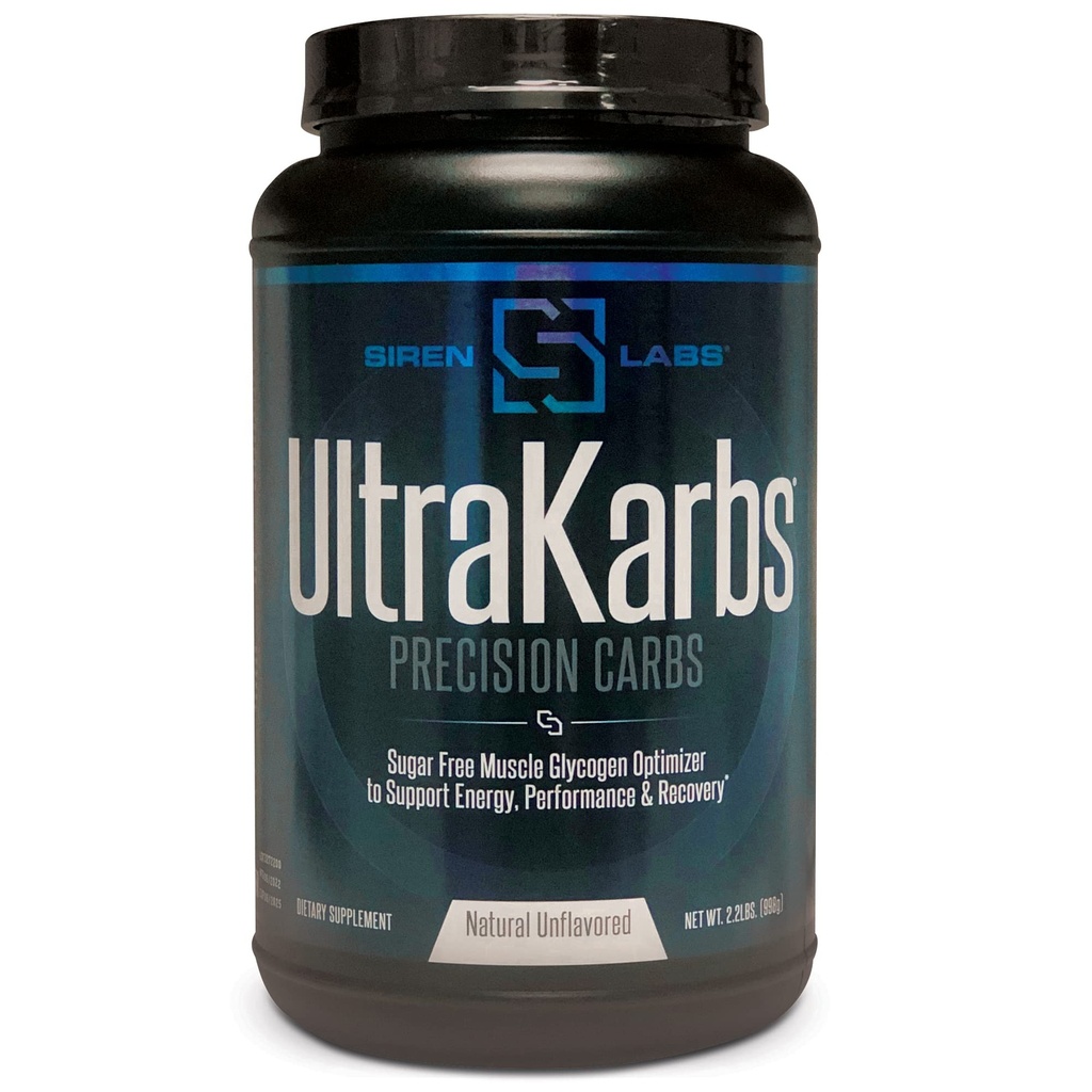 Siren Labs Ultra Karbid Mass Gainer Post Treening Lihaste Ehitaja Tervislik Süsivesikute Laadimine - Süsivesikute Segu KarboLyn - Rohkem Energiat, Kiirem Taastamine - Meeste Kaalulangetaja (40 Servings)