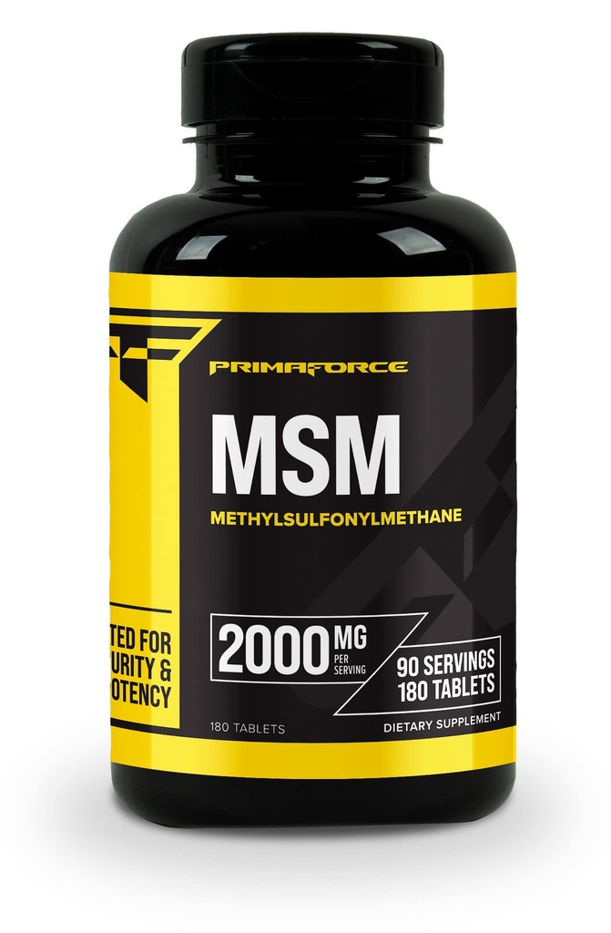 Primaforce MSM tabletid 2000 mg Serving, 180 tabletti, 90 Servings