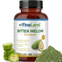 FineLand Bitter Melon 25: 1 Ekstrakt 12 500mg Tugevus, 10% Bitter põhimõtted, 160 Vegan Kapslid, Toetab Seedetrakti Tervis, Standardiseeritud ja kontsentreeritud 25X Väljavõte, Mitte-GMO Made USA