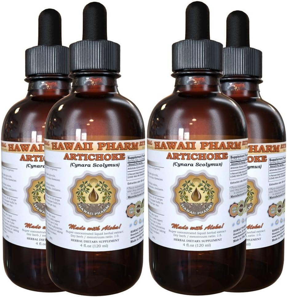 Artišokk Vedel ekstrakt, orgaaniline artišokk (Cynara scolymus) Tinktuur 4x4 oz