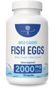 Wild Caught Fish Eggs 2000mg - Omega 3 lisand silmale, aju tervisele, toetab immuunsust, luud ja hambad, meeleolu tugi Omega 3-6-9 kala munakapslid
