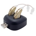Digitaalsed kuulmisvõimendid - laetav BTE personaalne helivõimendi paar USB-dokiga - Premium Gold Behind The Ear Sound Amplification - NewEar