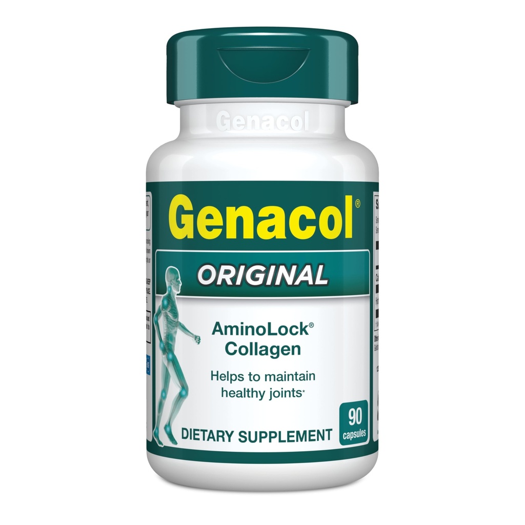 Genacol Original - kollageeni täiendus Ultra-Hydrolyzed kollageenpeptides, säilitab liigeste tervise, liigeste ja põlvede jaoks, 90 kapslit (30-päevane pakkumine)