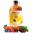 GreenPeach Liquid Immun Support for Kids – Orgaaniline Elderberry Syrup C-, D-, E & Zinc | Väikelapse Ja Imiku Immuunsuse Suurendaja