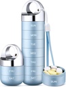 Zannaki Metal Travel Pill Korraldaja, kaasaskantav veekindel iganädalane pillide kast, suur alumiiniumist legeeritud pillide korpuse konteiner, BPA tasuta 7-päevane meditsiinikorraldaja Vitamiini, kalaõli, täiendus