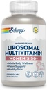 SOLARAY Liposomal Multivitamiin naistele 50 Plus, täiustatud imendumine rauaga, D-vitamiiniga, C-vitamiiniga, B12-ga, biotiiniga ja rohkem, immuunsuse tugi ja luude tervis, vegan, 60 serveerimist, 120 VegCaps