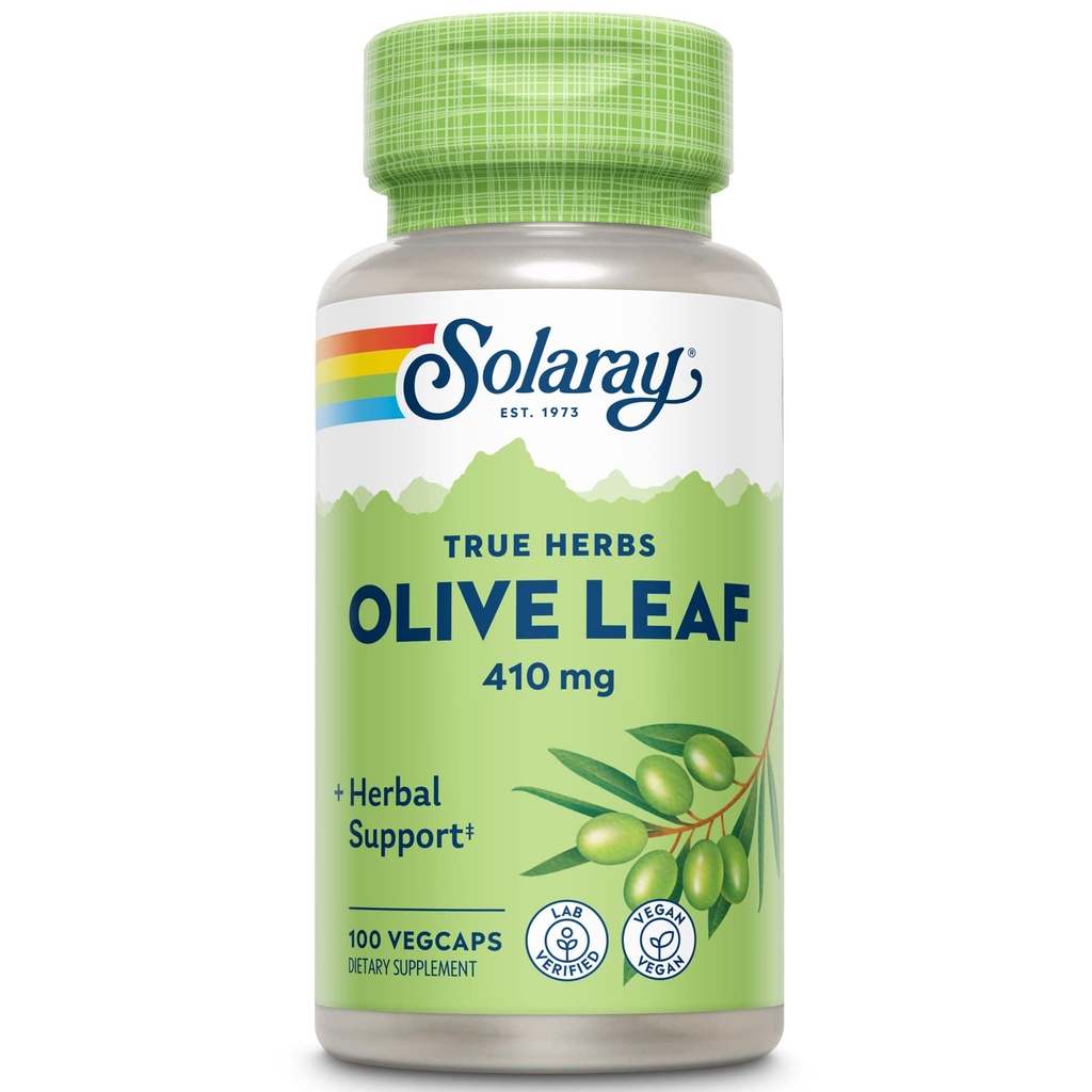 SOLARAY Olive Leaf kapslid , 410 mg | 100 krahv