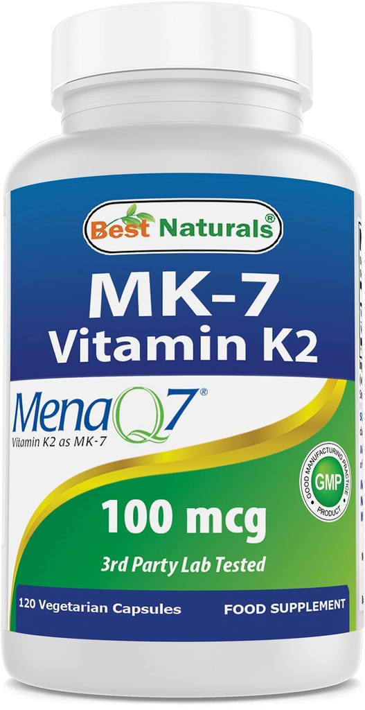 Parimad looduslikud MK-7 vitamiinid K2 100 mcg 120 Vcaps