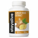 HOIDA ALIVE Puhas ingveri juurkapslid 1000mg, 10: 1 ekstrakti pulber 5% ingveroolidega, 120 pillid, ekstra tugevusega juurepulber, vegan, mitte-GMO ja gluteenivaba ingveri lisand