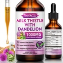MEENCCD piimaohaka vedelad tilgad - piimaohaka lisand koos silimariiniga, antioksüdantide tugi, vegan, mitte-GMO, 2 Fl Oz
