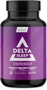 Delta Sleep poolt HTLT | Põhjalik unelisa koos ashwagandha, melatoniini, 5-HTP, & GABA | L-Theanine & Magneesium Glütsinaat säilitada GABA tase | Valerian Juur Sleep, (90 kapslit)