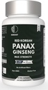 Panax ženšenni kapsel 500 MG teenindava energia, mälu ja aju tervise toetamise kohta, mitte-GMO (60 kapsli pakend)