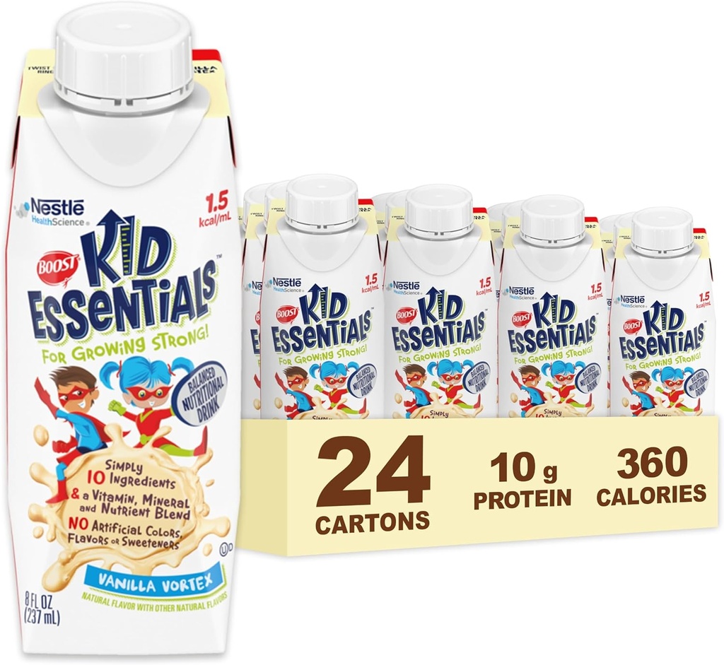 BOOST KID ESSENTIALS 1.5 Tasakaalustatud toitumisjook lastele, Vanilla Vortex, 24 krahv