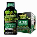 Vitamiini energia treening + ekstra tugevus energia Shot Hapu Apple 48 Pack, 260mg looduslik kofeiin, Pre-Workout, B-vitamiinid, mineraalid, vastupidavus ja jõudlus, null suhkur, gluteenivaba, Vegan, 1.93 fl oz
