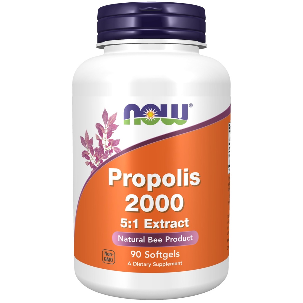 NOW Supplements, Propolis 2000 (Mesilase taruvaik), 5: 1 Ekstrakt, looduslik mesilastoode, 90 Softgels