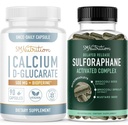 Sulforaphane kompleks kaltsium-D-Glükaraat | Hormooni tasakaalustav komplekt täiustatud mikrobeadlet-hormooni tasakaalulisandiga (60 serveerimist) ja vegan-gluteenivaba mitte-GMO CDG-lisandiga (90 serveerimist)