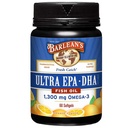 Barlean's Omega 3 kalaõli täiendused, meeste ja naiste toidulisandid, 1300 mg Ultra EPA ja DHA rasvhapped, oranž maitsestatud, 60 krahv