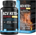 ACV Keto täiendused, emad Õunasiidri äädikas (1455 Mg) Tabletid ainevahetuse ja isu toetamiseks, THERMO ACV Keto pillid kehakaalu langetamiseks ja kõhurasv, täiskasvanute salenemise kapslid naistele Mehed