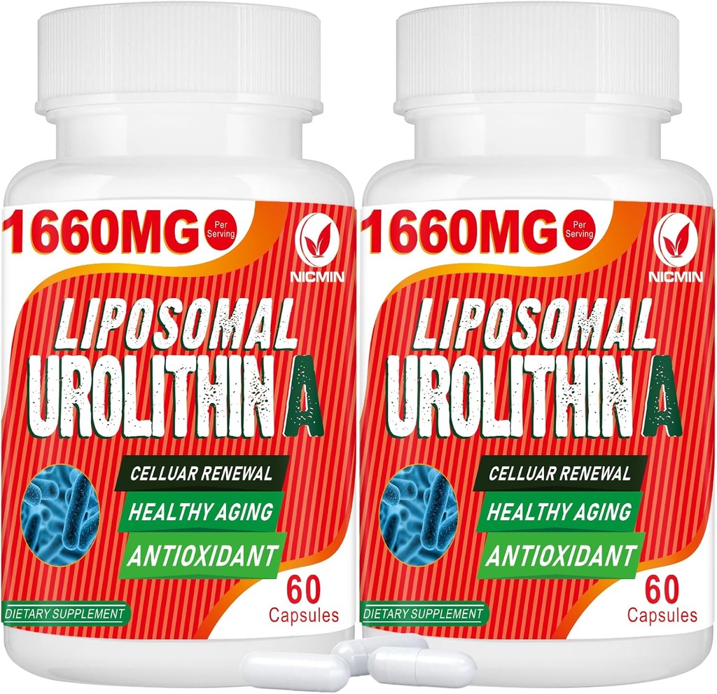 1660MG Urolitiin A täiendus - liposomaalne urolitiin 120 kapslit