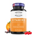 Thomas'i looduslikud abinõud C-vitamiin orgaanilise leedrimarjaga, orgaanilised tsitrusviljad Bioflavonid - kogu toidulisand - mitte-GMO - toores vegan - 90 kapslit