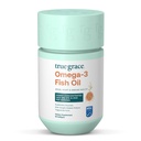 True Grace Omega-3 Fish Oil - 60 Softgels - 1400 mg EPA + DHA - Aju, süda, liigesed ja immuunsus Tervis - Orgaaniline, Gluteenivaba, Sojavaba