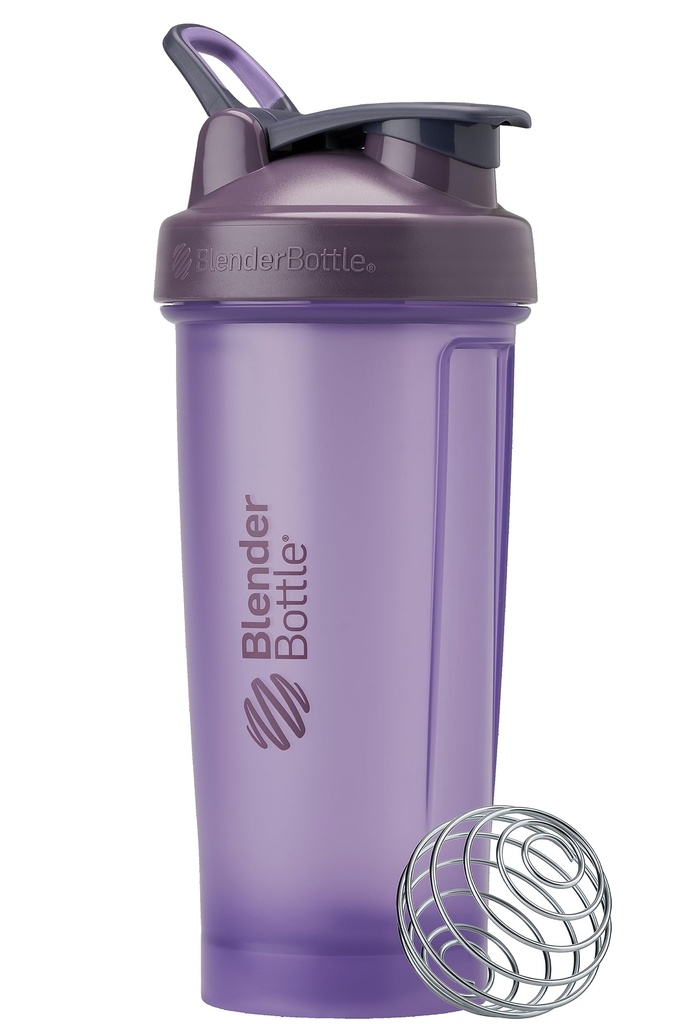 BlenderBottle Classic V2 Shaker pudel sobib ideaalselt proteiinikokteilide ja enne treeningut, 28oz, täisvärvi lilla