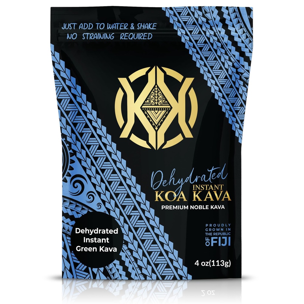 Dehüdreeritud kiirkava - 100% dehüdreeritud kiirroheline Fijian Kava juurepulber, 4 oz (113g)