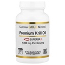 California Gold Nutrition Premium Krill õli Superba2 Biosaadav Omega-3s Antarktika Krill - Heart & Brain Health Support - Gluteenivaba, Non-GMO - 1000 mg - 60 kala želatiin Softgels