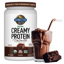 Eluaed Creamy Orgaaniline Vegan Valk Pulber + KaatMilk, 20g Täielik Taimne Valk, Kookosvesi, MCT, Idandatud Terad, Prebiootikumid, Probiootikumid - Gluteenivaba, Chocolate Brownie, 2 LBS
