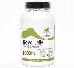 Royal Jelly Concentrate 1000mg ~ 200 Kapslid - Ei lisaaineid ~ Naturetition Supplements