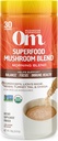 Om Seene Superfood Hommikune energia Blend Seenepulber Pulber Jook, 8.47 Ounce Canister, Kohvivaba energiajook Cordyceps, Vitamiin D2, Agaricus Bisporus, Lõvi Mane, Rhodiola ja Türgi Saba