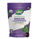Nature's Way Sambucus Zinc Lozenges koos leedrimarja ja C-vitamiiniga, piparmündimaitseline, 24 söögikohta