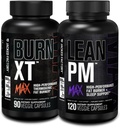 Jacked Factory Burn-XT Max - Thermogenic Fat Burner & Appetite Supressant (90 kapslit) & Lean PM Max suure jõudlusega kaalulangus, Fat Burner, & isu vähendav (120 kapslit)