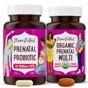 Mama Natural Prenatal Bundle - Orgaanilised sünnieelsed vitamiinid naistele + suunatud probiootikumid raseduse ja sünnitusjärgse heaolu - vaid 2 pillid päevas - Vegan & Non-GMO (30 päeva pakkumine)