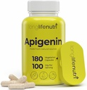 LongLifeNutri Apigenin 100mg - looduslik bioflavonoid kummeli ekstraktist, 180 taimetoitlast kapslit, une, meeleolu ja lõõgastumise täiendus, 6-kuuline pakkumine, GMP sertifitseeritud, valmistatud USA-s
