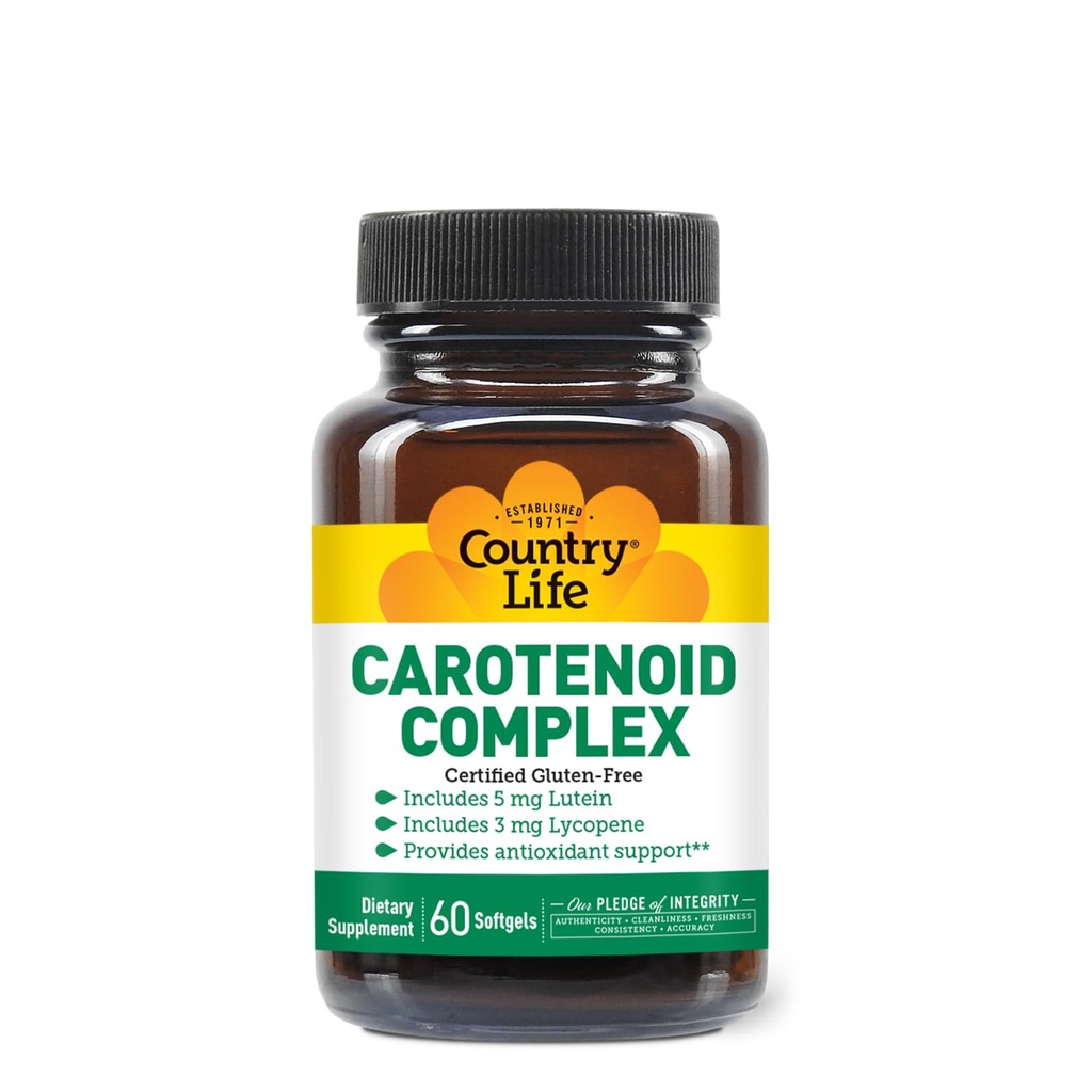 Karotenoidide kompleks luteiini, lükopeeni ja astaksantiiniga, 60 Softgels, antioksüdantide tugi