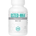 NBI Osteo-MK4 luude tugi | D-vitamiini ja K kompleks | 45mg K2-vitamiini (MK4) tugeva luu tervise ja funktsiooni jaoks | 60ct Veggie kapslid