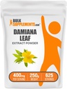 BulkSupplements.com Damiana Extract Powder - Damiana Supplement, Taimne täiendus - Vegan & Gluteenivaba, 400mg per Serving, 250g (8,8 oz) (Pakke 1)