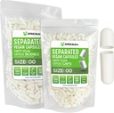 XPRS Nutra Vegan Suurus 00 Eraldatud Kapslid - 1000 Count Premium Tühjad kapslid eraldatud kotid - 00 Pills Tühi DIY Täiendus (valge)