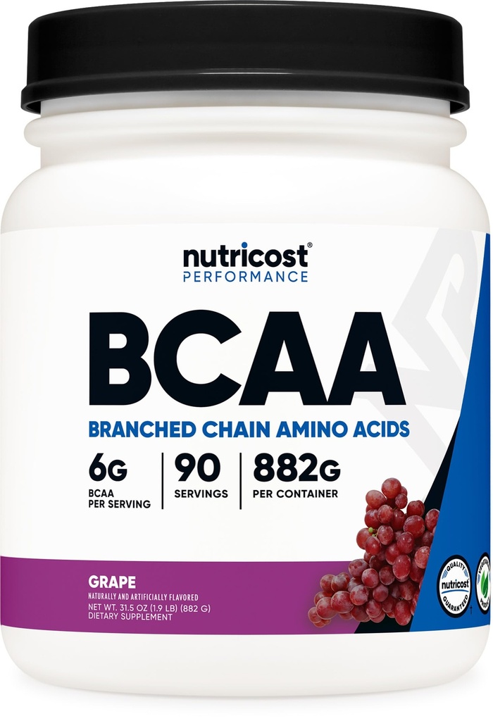 Nutricost BCAA pulber (Viin, 90 serveerimist) - optimaalne 2: 1: 1 suhe, taimetoitlane, mitte-GMO