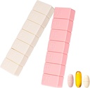 sanderala 2Pack Weekly Pill Korraldaja, ekstra suur 7 päeva Pill Juhtumid Travel Daily Pill Box Fish Oil, Kaltsium tabletid Toidulisandid ja muud vitamiini pillid