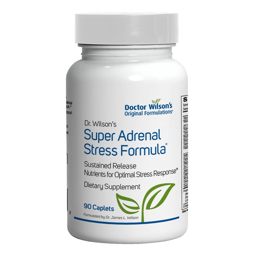 Dr Wilsoni Super Adrenal Stressi Valem Püsis Vabasta toitaineid Daily Support 90 kapslit