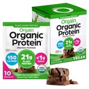 Orgaaniline veganvalgu pulber, krõbe šokolaadipulber - 21 g taimset valku, 6 g prebiootilist kiudainet, madalat süsivesikusisaldust, laktoosisisaldust ei ole, lisatud suhkrut, mitte-GMO, raputamiseks ja smuutideks, 10 reisipakki