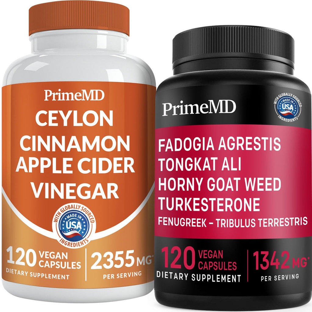 Ceylon Cinnamon (1pk) ja Fadogia Tongkat Ali (1pk) täiendus Bundle - tugevad vitamiinid südame, energia, lihaste, testosterooni ja immuunsüsteemi tugi - mitte-GMO, vegan, gluteenivaba