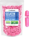 XPRS Nutra suurus 0 Tühjad kapslid - 500 loend Tühjad želatiinkapslid - pillid DIY kapsli täitmiseks - puhas Veise geel kapslid Do-It-Yourself täiendused (Pink)